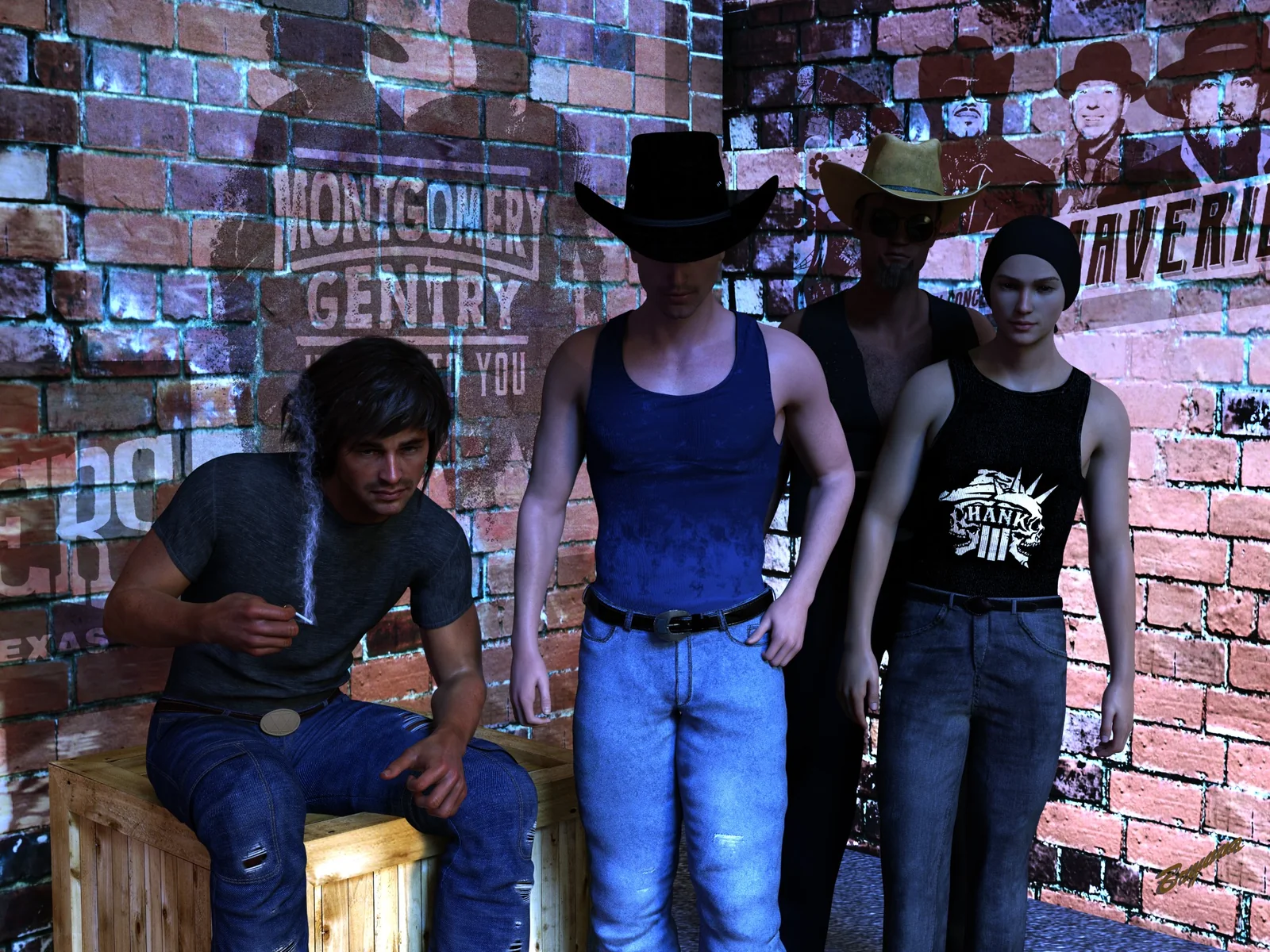 The fictional Cowboys From Hell band