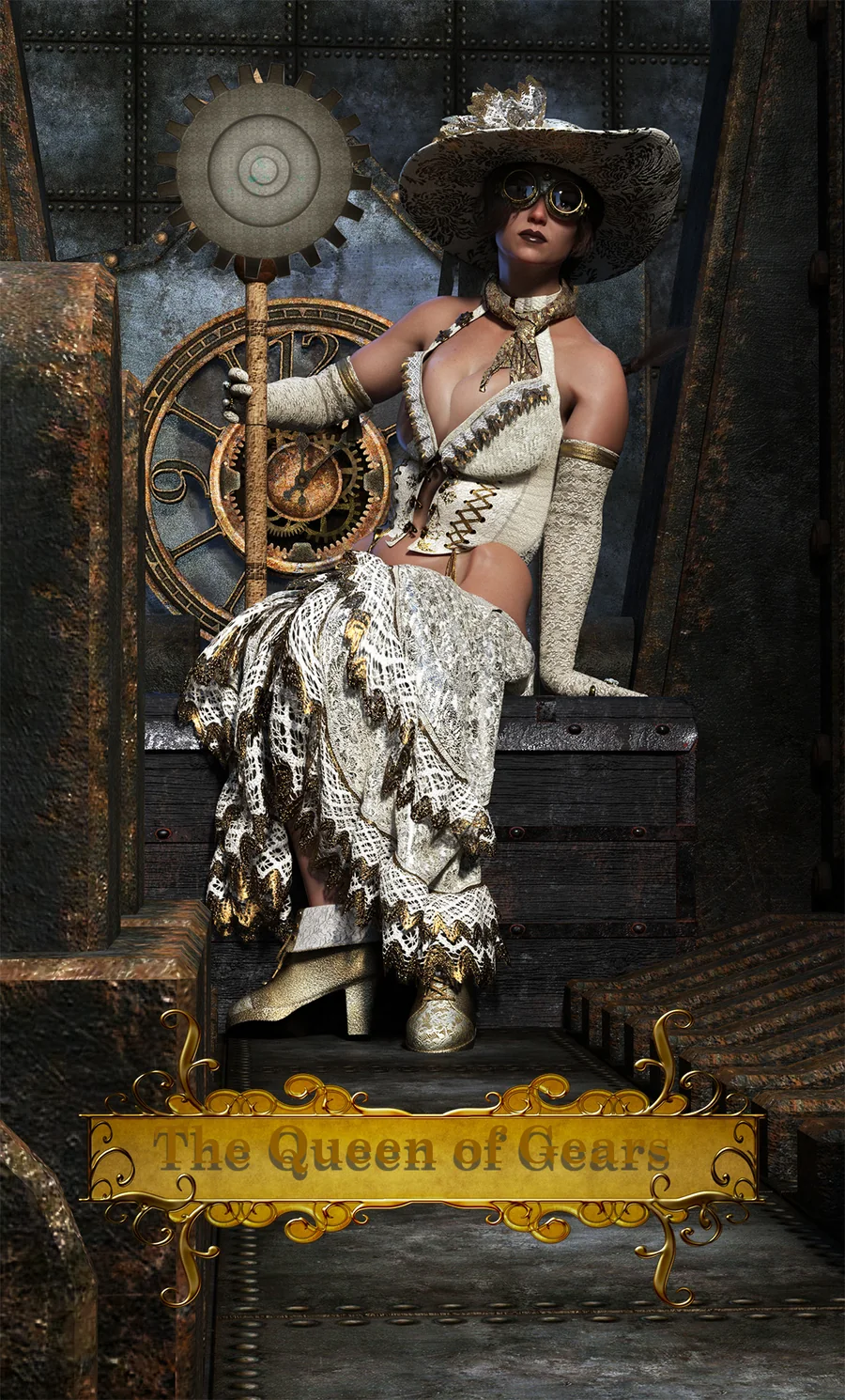 Queen of Gears tarot card